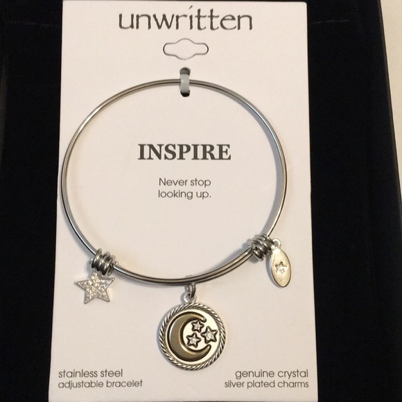 NWT❣️”Unwritten” Adjustable Bangle Bracelet - Picture 4 of 4